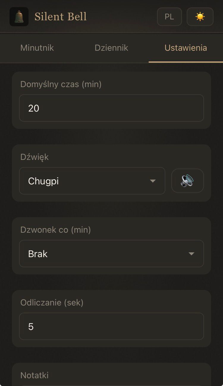 Settings screen